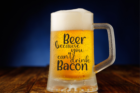 Beer Because You Can't Drink Bacon | SVG: A Playful Typeface for Crafty Projects