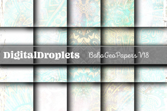 Boho Geo Papers Vol. 18: A Designer's Toolkit for Organic Texture