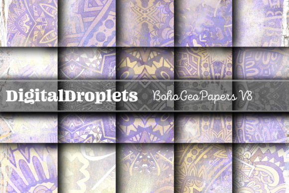 Boho Geo Papers Vol. 8: Textured Design for Modern Projects
