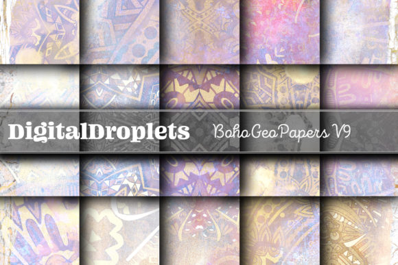 Boho Geo Papers Vol. 9: Your New Go-To Textured Backgrounds