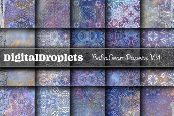 Boho Geom Papers Vol. 31 | A Designer's Textured Toolkit