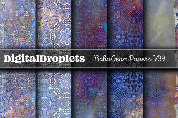 Boho Geom Papers Vol. 39: A Designer's Dream Collection