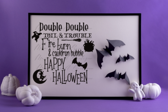 Double Double Toil & Trouble: A Halloween Font with Potion-Making Personality