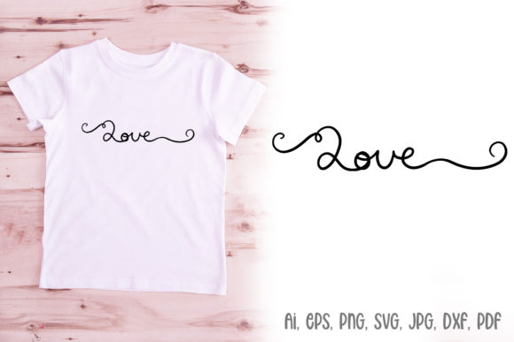 Handwritten Love Word SVG Lettering: A Designer's Versatile Asset