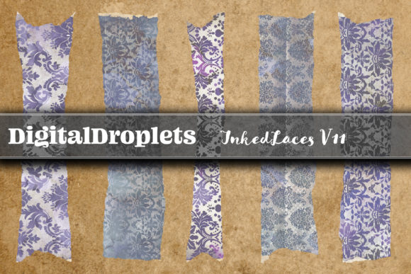 Inked Laces Vol. 11 | 180 Washi Tape Designs for Digital Creators