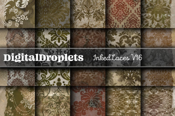 Inked Laces Vol. 16 | Vintage Textures for Modern Makers