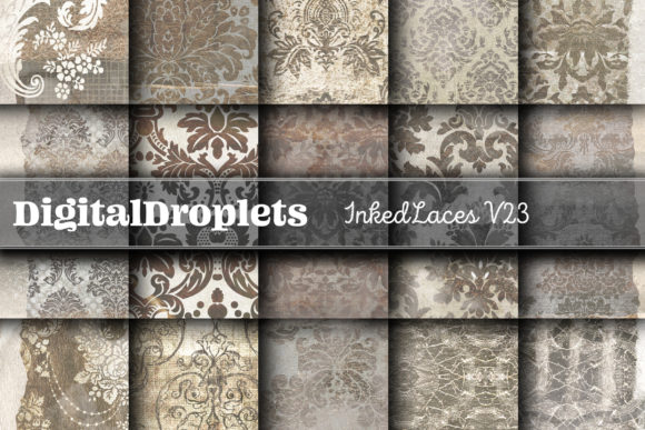 Inked Laces Vol. 23 | Collection: Vintage Texture for Modern Design