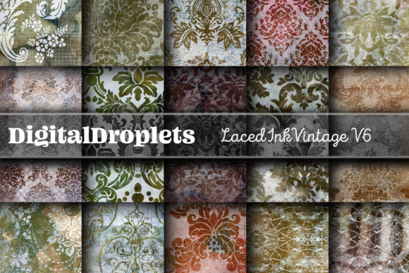 Laced Ink Vintage Vol. 6: Blending Damask Patterns with Modern Textures