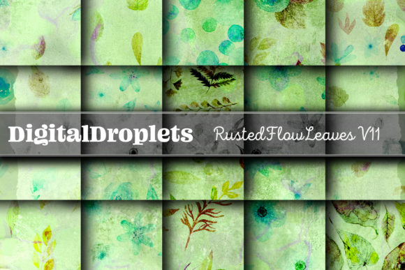 Rusted Flow Leaves Vol. 11 | A Textured Paper Collection