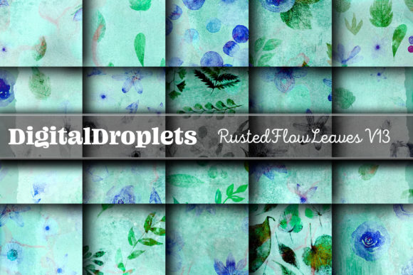 Rusted Flow Leaves Vol. 13: Textured Backgrounds for Authentic Projects