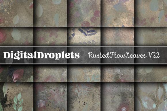 Rusted Flow Leaves Vol. 22: A Textured Paper Collection