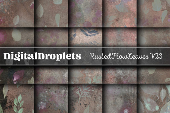Rusted Flow Leaves Vol. 23: A Textured Paper Collection for Creative Projects