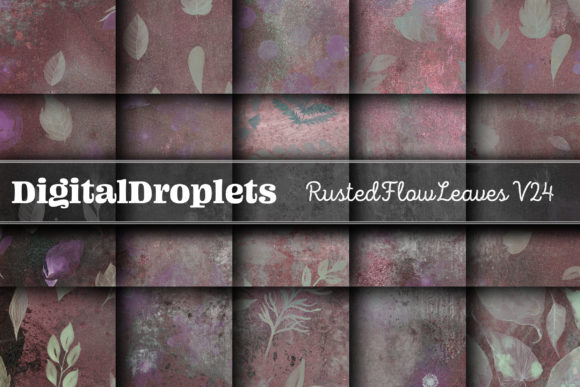 Rusted Flow Leaves Vol. 24: Textured Backgrounds for Creative Projects
