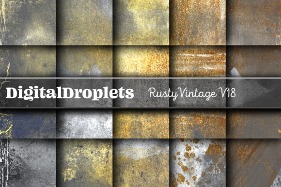 Rusty Vintage Papers Vol.18: A Designer's Guide to Authentic Texture