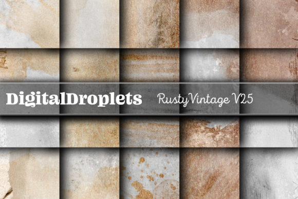 Rusty Vintage Papers Vol.25: Gritty Textures for Authentic Design