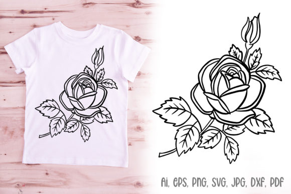 Wildflower Rose Flower Line Art Design: A Designer's Guide to Versatile Botanical Illustration